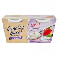 0,1% di Grassi Fragola Yogurt Magro con Frutta in Pezzi  ()