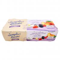 0,1% di Grassi Fragola, Vaniglia, Frutti di Bosco e Pesca Yogurt Magro  (125gx8)