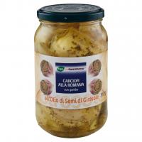 Carciofi alla Romana con Gambo all'Olio di Semi di Girasole