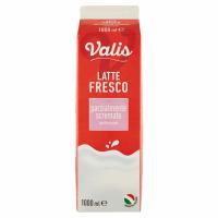 Latte Fresco Parziamente Scremato Pastorizzato 1000 Ml