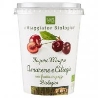 Yogurt Magro Amarene e Ciliegie con Frutta in Pezzi il Viaggiator Biologico