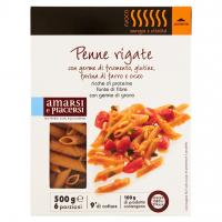 Penne Rigate con Germe di Frumento, Glutine, Farina di Farro e Orzo 500 g