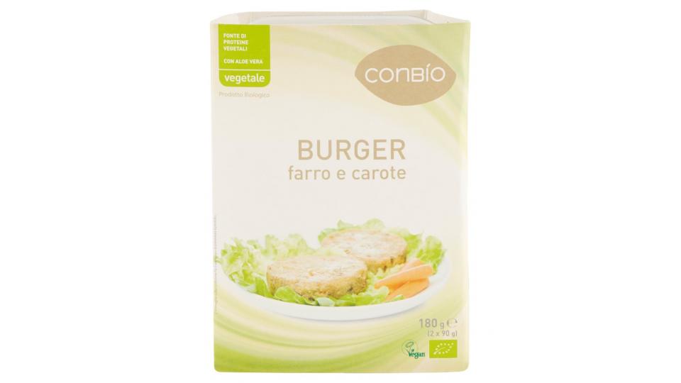 Burger Farro e Carote
