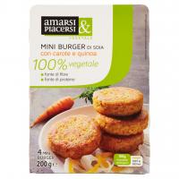 Mini Burger di Soia con Carote e Quinoa 4 x 50 g