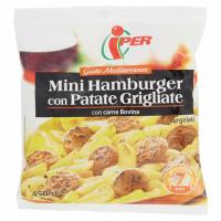 Gusto Mediterraneo Mini Hamburger con Patate Grigliate Surgelati 450 g