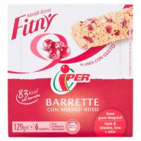 Fitny Barrette con Mirtilli Rossi 6 x 21,5 g