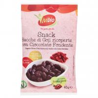 Snack Bacche di Goji Ricoperte con Cioccolato Fondente