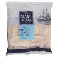 Filetti di Merluzzo Atlantico senza Pelle Congelati 900 g