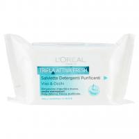 Tripla Attiva Fresh Salviette Detergenti Purificanti Viso&occhi Pelli Normali o Miste