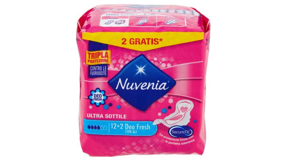 Ultra Sottile Deo Fresh con Ali 14 Pz