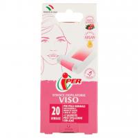 Strisce Depilatorie Viso per Pelli Normali 20 Pz