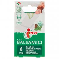 S.o.s. Balsamici Eucalipto Menta Pino 5,8x5 Cm 6 Pz