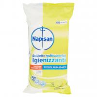 Salviette Multisuperfici Igienizzanti Limone e Menta 60 Pz