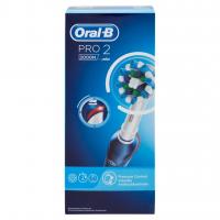 Spazzolino Elettrico Ricaricabile Pro 2 2000n Blu Cross Action + 1 Testina di Ricambio