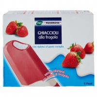 Ghiaccioli alla Fragola con Ripieno al Gusto Vaniglia  (50g x 6)