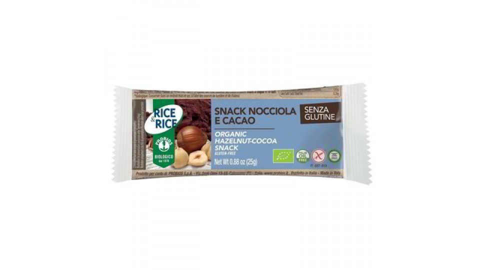 SNACK DI RISO E NOCCIOLA